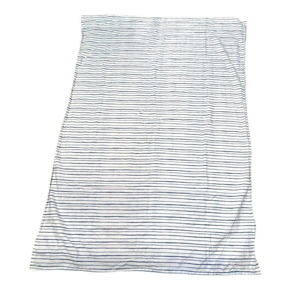 Circo Striped Kids Bedsheet Set Blue Toddler Crib Fitted Flat Sheet Pillowcase - Picture 2 of 10